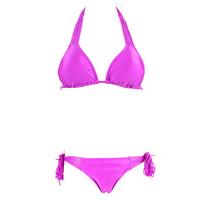 Seafolly Violet Triangle swimsuit Top Spaghetti Shimmer