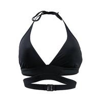 seafolly black triangle swimsuit active halter