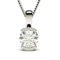 Semi Bezel Setting Solitaire Pendant