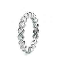 Semi Bezel Setting Full Eternity Diamond Ring