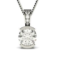 Semi Bezel Setting Solitaire Pendant