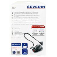 severin s power 4l vacuum cleaner bags pack of 4