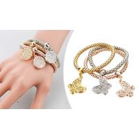set of 3 charm bracelets 7 designs