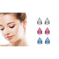 Set of Teardrop Earrings Made With Crystals From Swarovski®
