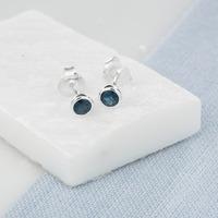 September Birthstone Earrings (Sapphire)