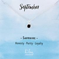 September Birthstone Necklace (Sapphire)