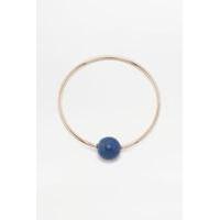 semi precious bead ring blue