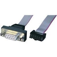 Series, Parallel Cable [1x D-SUB socket 9-pin - 1x 10-pin socket strip] 0.26 m Grey Renkforce