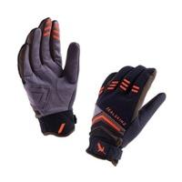 SealSkinz Dragon Eye MTB Gloves black/olive green/orange