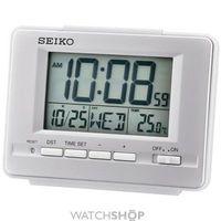 Seiko Clocks LCD Thermometer Desk Alarm Clock QHL070S