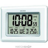 Seiko Clocks LCD Thermometer Bedside Alarm Clock QHL058W