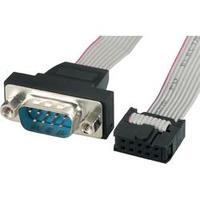 Series, Parallel Cable [1x D-SUB-plug 9-pin - 1x 10-pin socket strip] 0.26 m Grey Renkforce