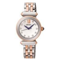 Seiko Silver & Rose Gold Watch