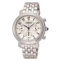 Seiko Silver Chronograph Watch