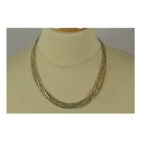 Seven-stranded necklace. M&S - Size: Medium - Metallics - Chain