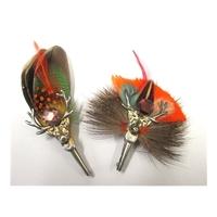 Set of Three Scottish Plumes - Size: Medium - Multi-coloured