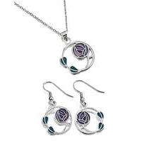 Sea Gems Mackintosh Pendant & Earrings