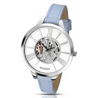 Sekonda Ladies Skeleton Dial Watch -Blue