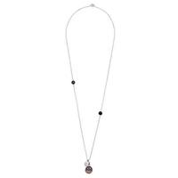 SENCE Nugget Silver Plated Round Multi Stone Necklet V188