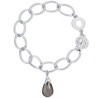 SENCE Fall Grey Glass Tear Drop Bracelet V224