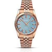 Sekonda Ladies Gold Plated Bracelet Blue Dial Watch 2090