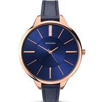 sekonda ladies blue strap watch 2144