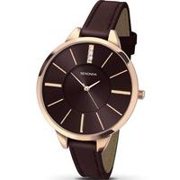 sekonda ladies brown leather watch 2250