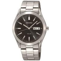 seiko mens solar bracelet watch sne039p1