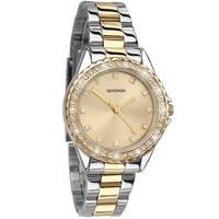 Sekonda Two Tone Stone Bezel Watch 4252