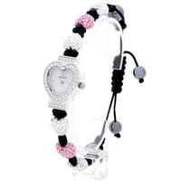 Sekonda Ladies Crystalla Pink White Heart Watch 2002