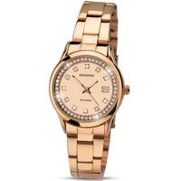 Sekonda Ladies Rose Gold Plated Stoneset Bracelet Watch 2304