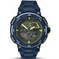 sekonda mens blue digital watch 116205