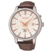 Seiko Mens Brown Kinetic Watch SUN035P1