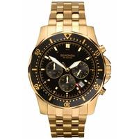 sekonda mens gold chronograph watch 1001