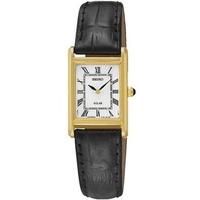 seiko ladies gold plated solar strap watch sup250p1