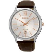 Seiko Mens Brown Watch SGEH55P1