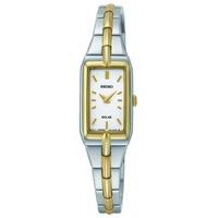 seiko ladies two tone solar powered watch sup272p9