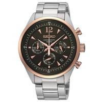 Seiko Mens Stainless Steel Chronograph Watch SSB068P1