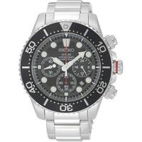 Seiko Mens Stainless Steel Chronograph Bracelet Watch SSC015P1