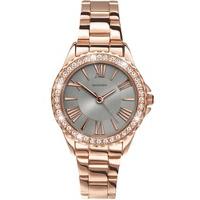 sekonda ladies editions temptations rose gold plated stone set bracele ...