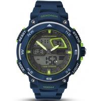 sekonda mens blue digital watch 116205