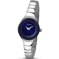 sekonda ladies seksy stoneset blue dial bracelet watch 229437