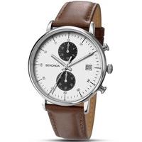 Sekonda Mens Brown Leather Strap Watch 1194