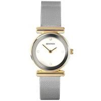 sekonda ladies two tone mesh bracelet watch 4887