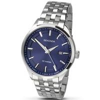Sekonda Mens Blue Dial Stainless Steel Bracelet Watch 1176