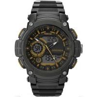 sekonda mens black analogue digital strap watch 1229