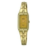 Seiko Ladies\' Solar Powered Gold Watch SUP276P9