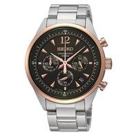 Seiko Mens Stainless Steel Chronograph Watch SSB068P1