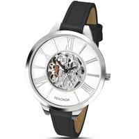 Sekonda Ladies Black Skeleton Dial Strap Watch 2311