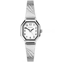 sekonda ladies stainless steel white octagon bracelet watch 2402